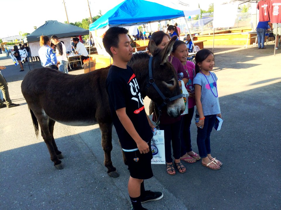 Grant High School Students Meet Burros