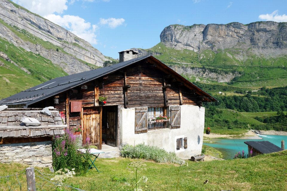 Alps lake roselend