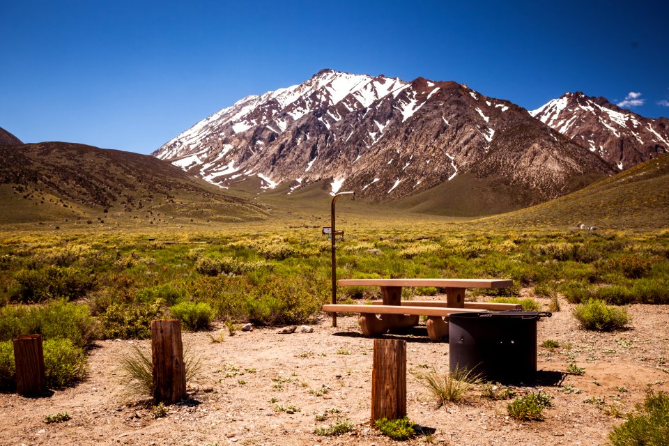 Crowley Lake campground site