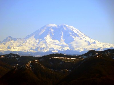 Mt Rainier from Mt Si photo