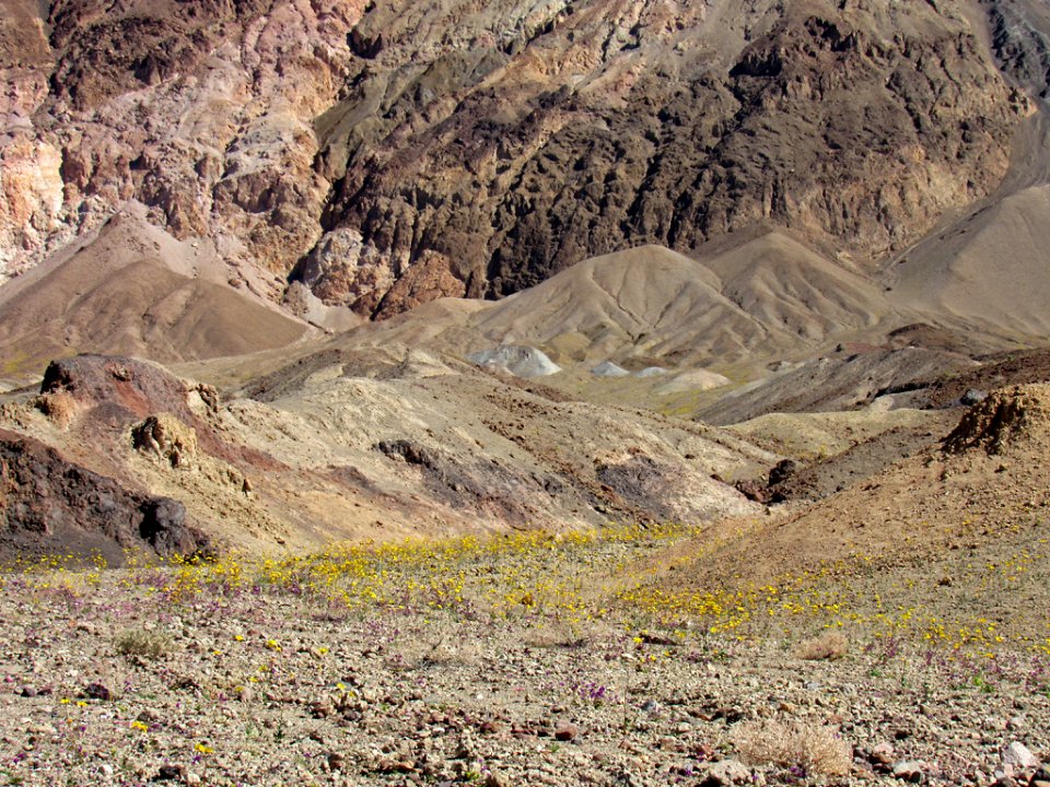 Artist's Drive at Death Valley NP in CA