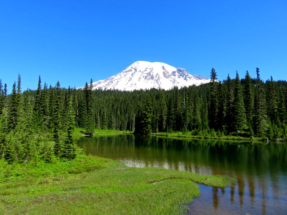 Reflection Lake at Mt. Rainier NP in Washington