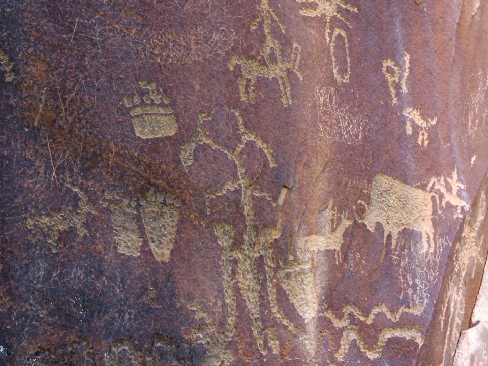 Petrogylphs at Canyonlands NP in Utah
