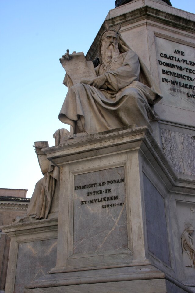 Rome close to spanish steps inimicitias ponam in te et mulierem