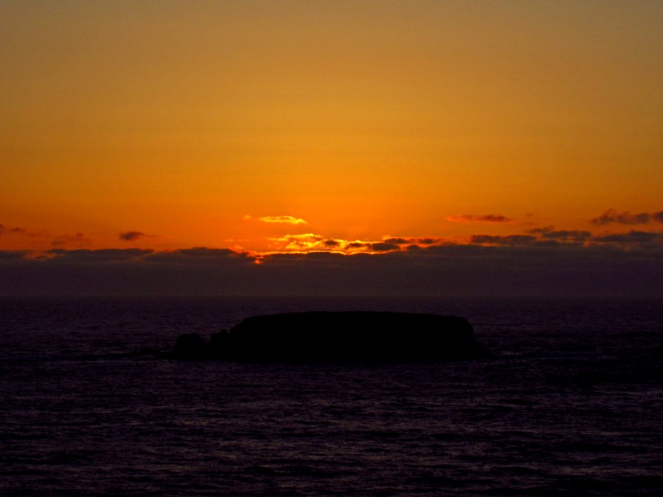 Sunset at Devils Punchbowl in OR