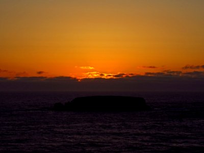 Sunset at Devils Punchbowl in OR