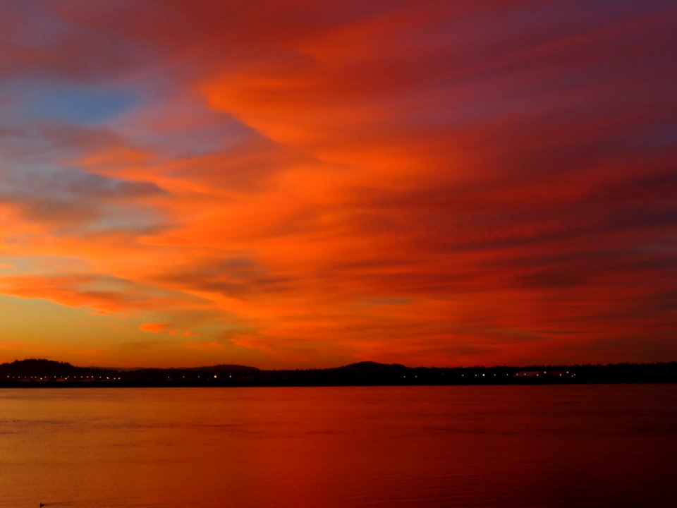 Sunrise at Columbia River in Vancouver, WA