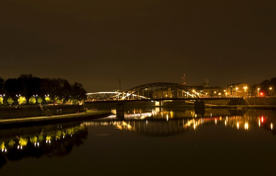 Night landscape wisla