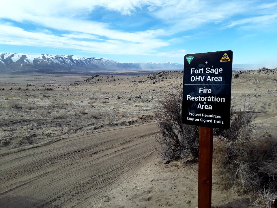 Fire Restoration Area at Fort Sage
