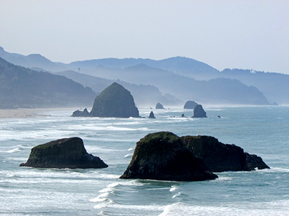 Cannon Beach at Pacific Coast in OR