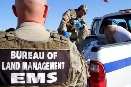 BLM EMS Park Ranger at the Imperial Sand Dunes Recreation Area
