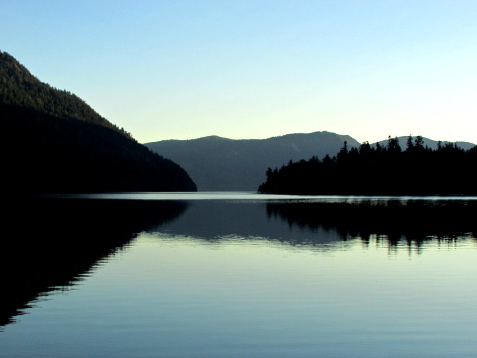 Lake Crescent at Olympic NP in WA