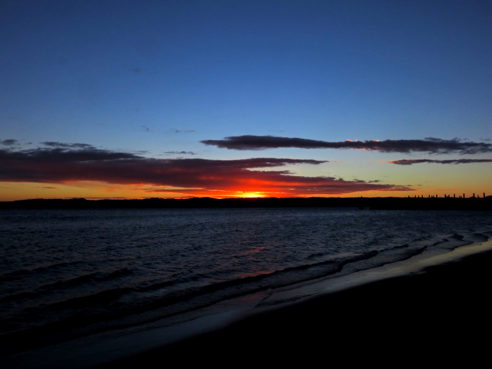Sunset at Columbia River in Vancouver, WA