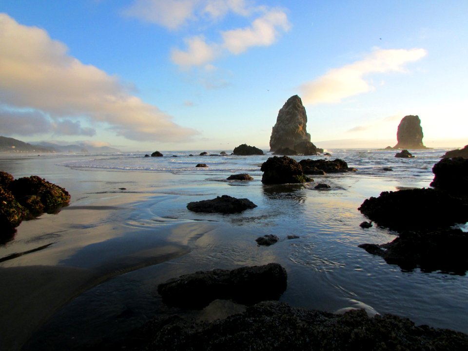 Cannon Beach at Pacific Coast in OR