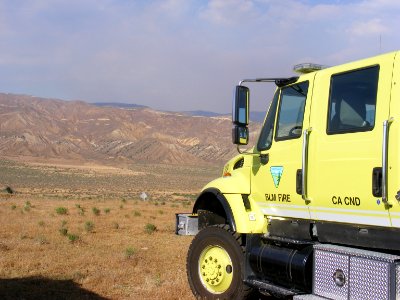 E3134 on the Cotton Fire in the Carizzo Plains National Monument photo