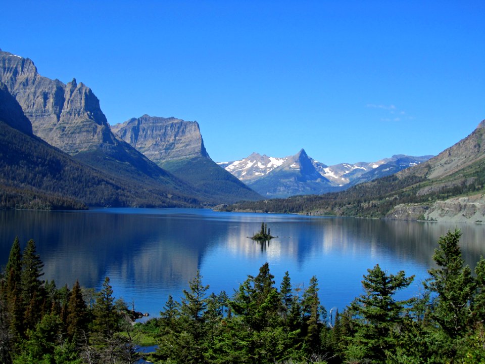 St. Mary Lake at Glacier NP in MT