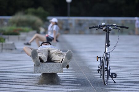 Park take a nap bike