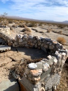 Natural erosion and wear done to the altar floor prior to restoration project