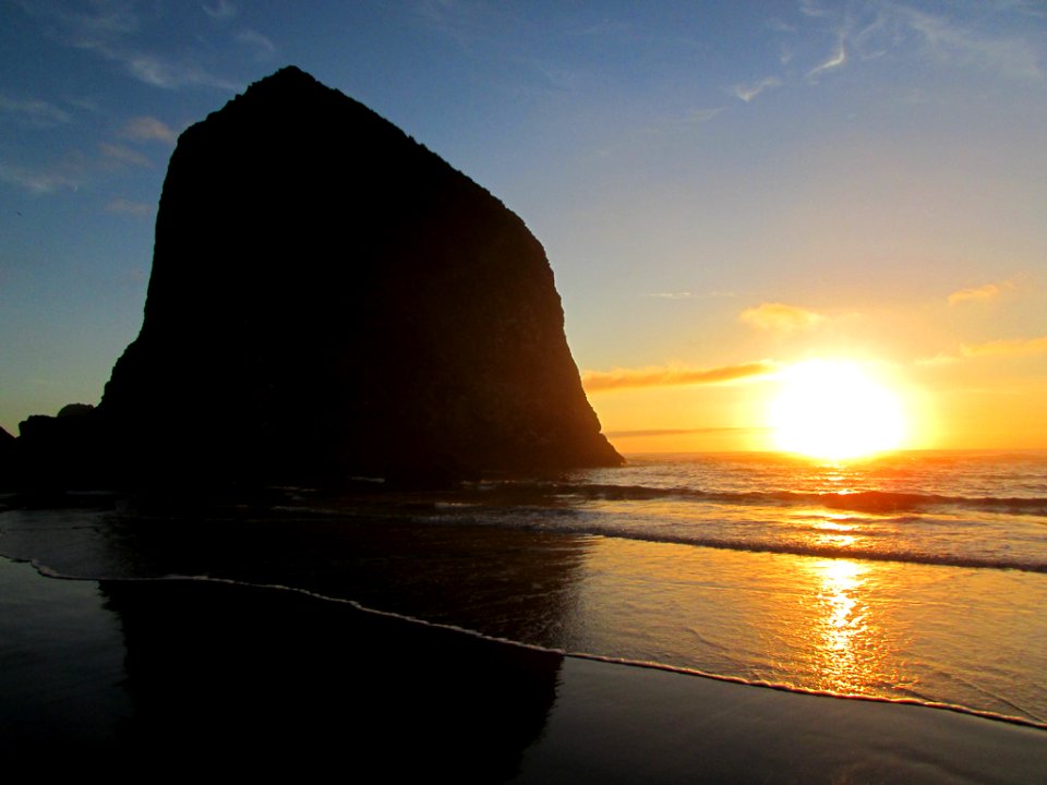 Cannon Beach at Pacific Coast in OR