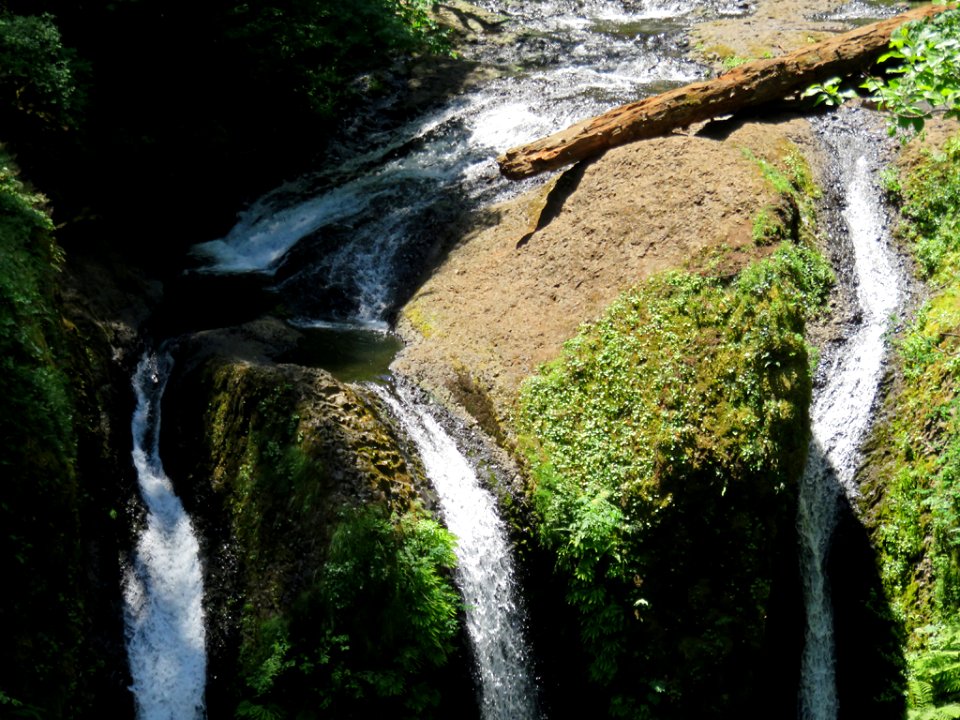 Triple Falls at Columbia River Gorge in Oregon