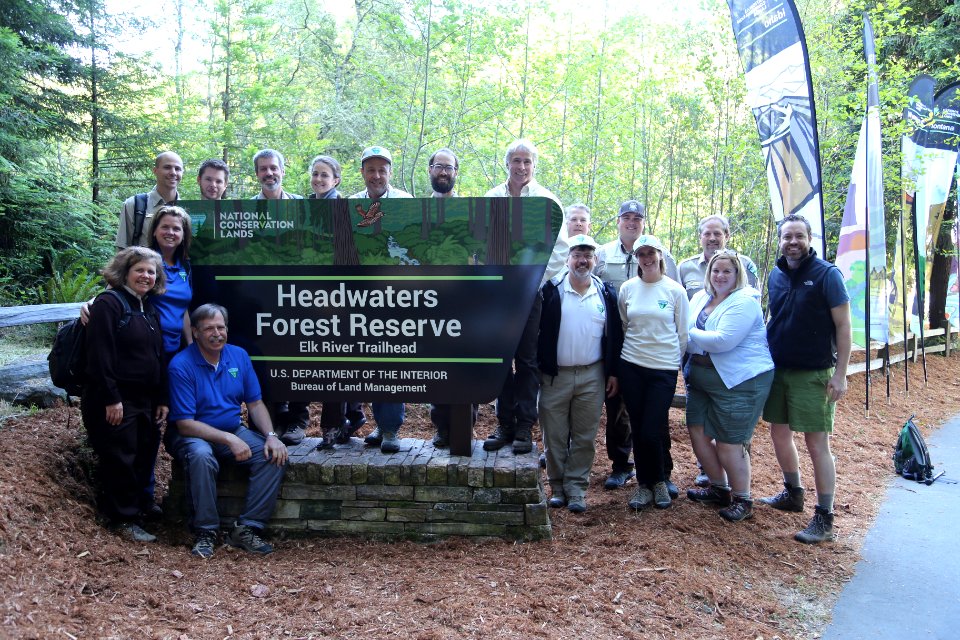 New National Conservation Lands sign at Headwaters Forest Reserve