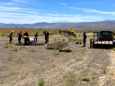 WINNER: BLM Heli 553 Sling Training, Post Long Valley Fire, Eagle Lake Field Office