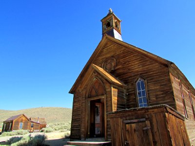 Methodist Church at Bodie Ghost Town in CA photo