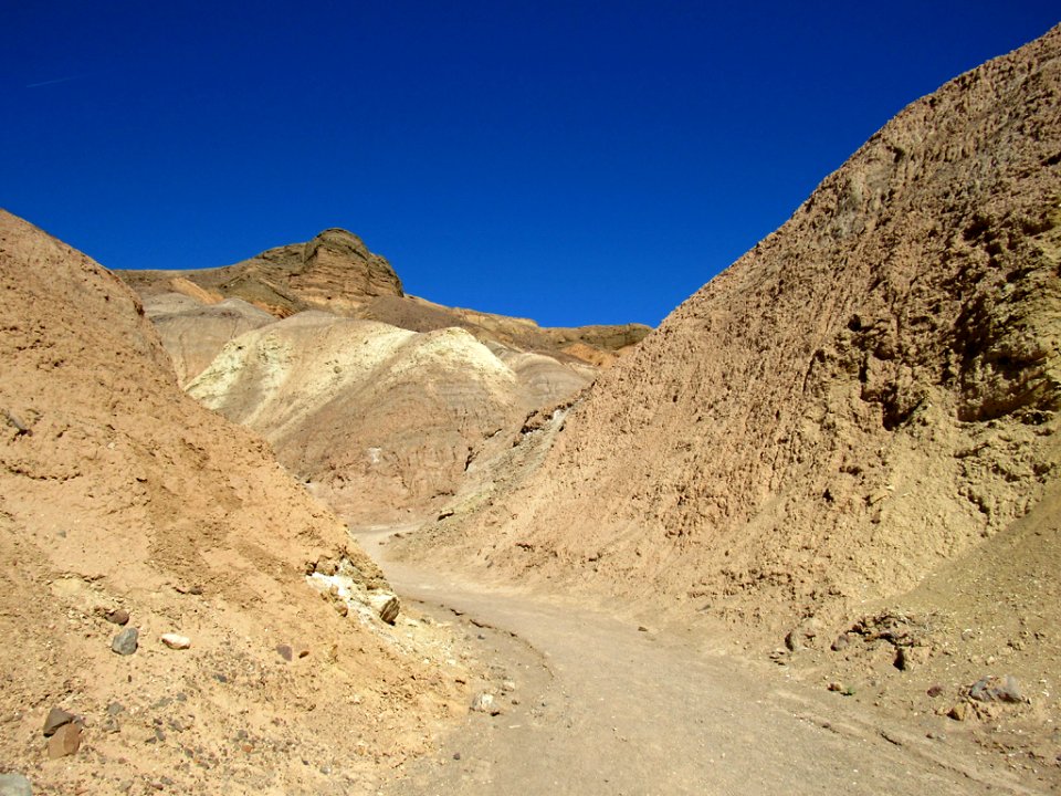 Zabriskie Point Trail at Death Valley NP in CA