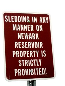I would Never Think to Sled on the Reservoir