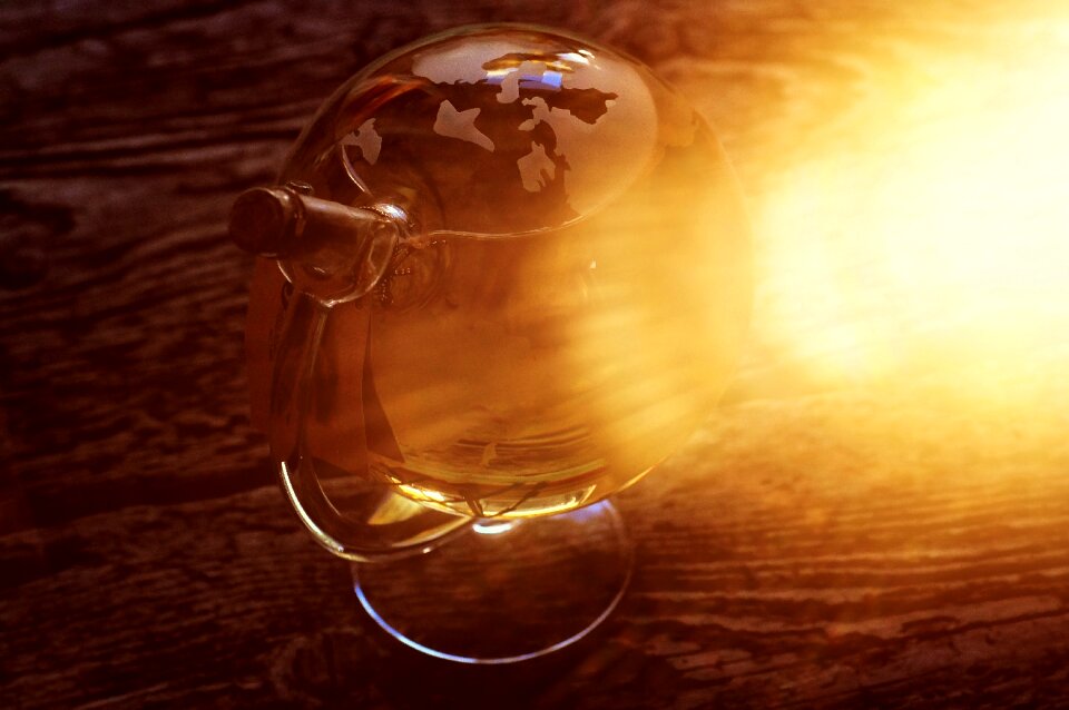 Alcohol vessel light sunlight