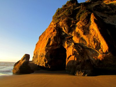 Hug Point at Pacific Coast in OR
