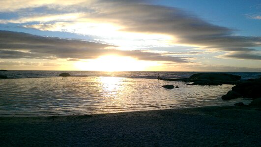 Abendstimmung beach sea