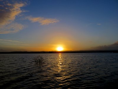 Sunset at Columbia River in Vancouver, WA photo