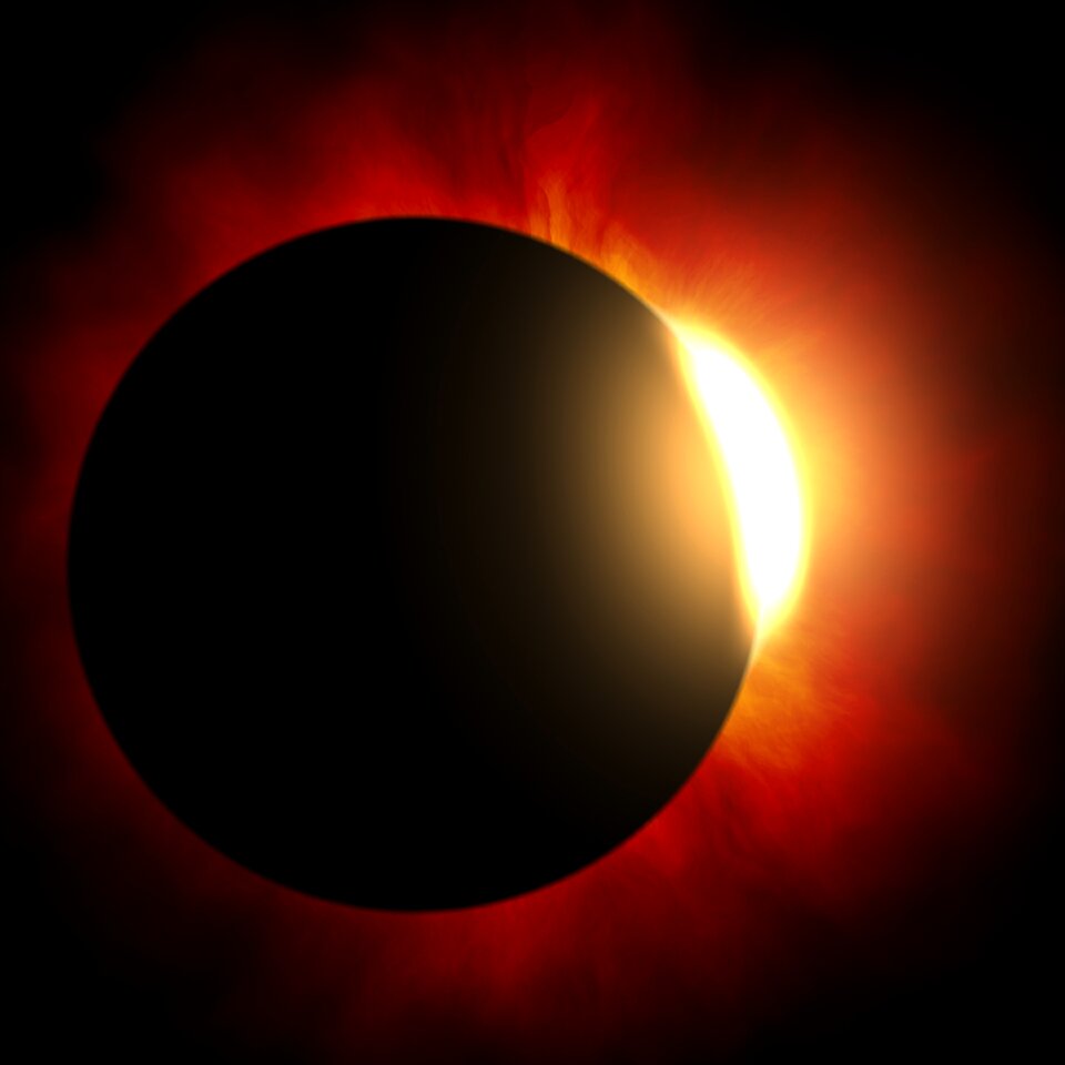 Astronomy solar eclipse