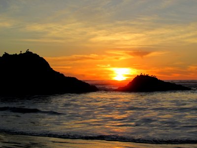 Hug Point at Pacific Coast in OR