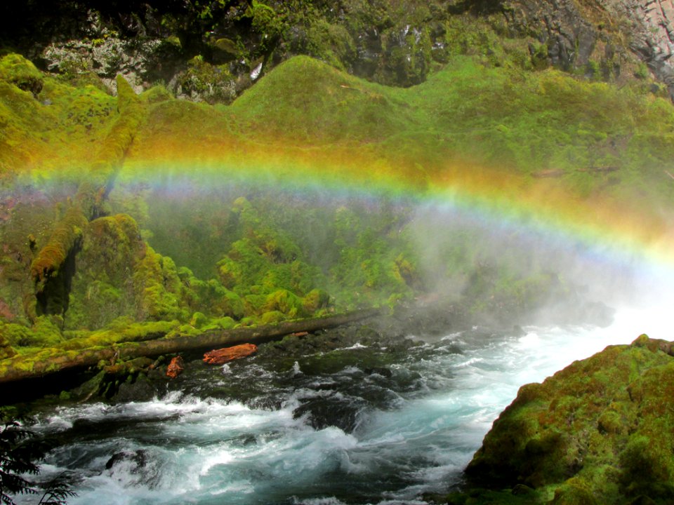 Sahalie Falls at McKenzie River in Central OR