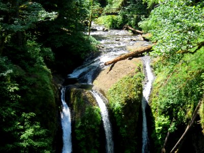 Triple Falls at Columbia River Gorge in Oregon