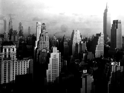 Samuel H. Gottscho - Midtown Manhattan view from McGraw-Hill building, New York. October 9, 1931. photo