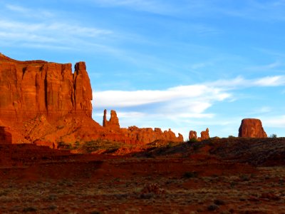 Sunset on Navajo Land at Arizona / Utah Border photo