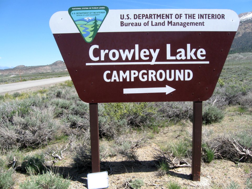 Signs at Crowley Lake Campground photo