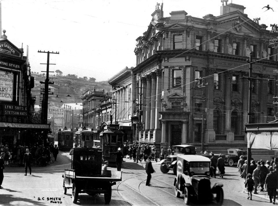 30; Manners Street and Cuba Street intersection - 1920s