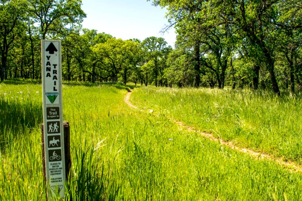Sign for the Sacramento River Bend Yana Trail
