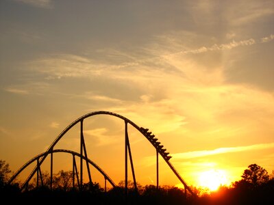 Coaster silhouette rollercoaster photo