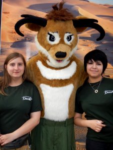 Volunteers and Seymour Antelope at Star Wars Day photo