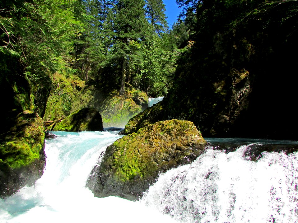 Spirit Falls Trail on Little White Salmon River in WA