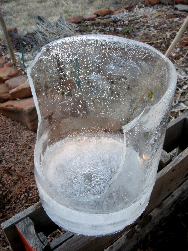 Bucket Ice Art