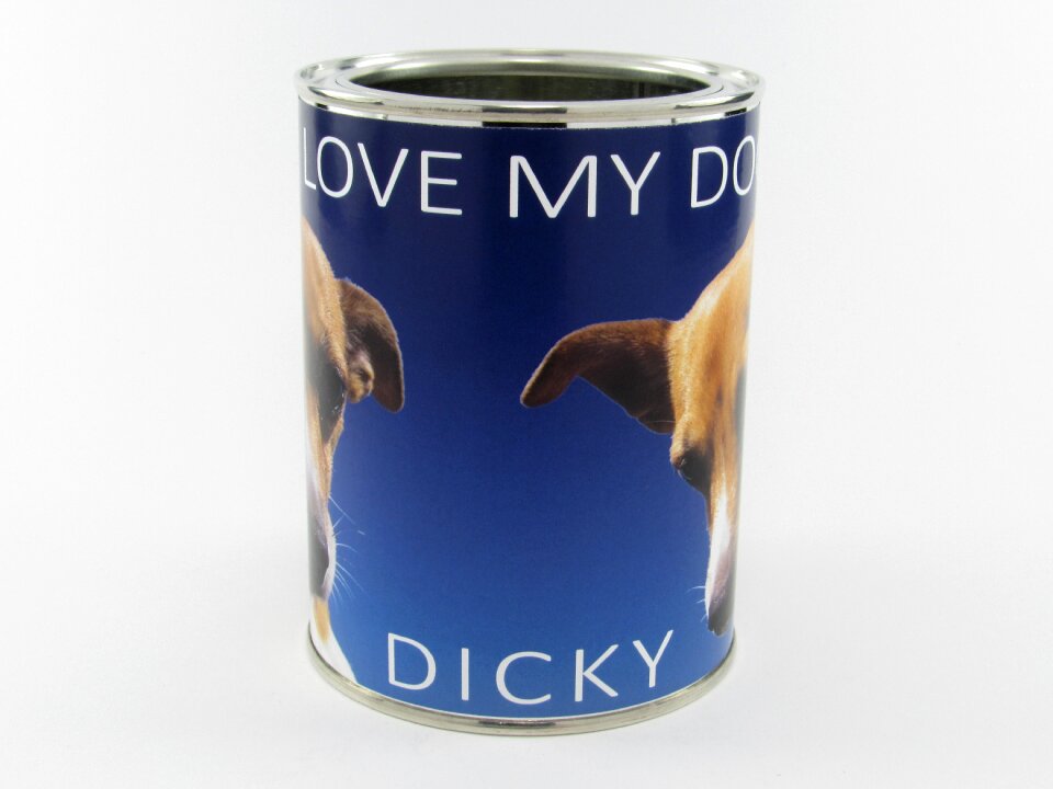 Metal paper container
