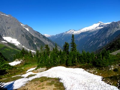 Cascade Pass at North Cascades NP in WA photo