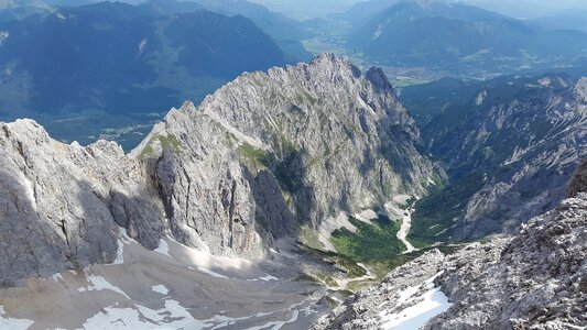 Zugspitze massif mountains alpine photo