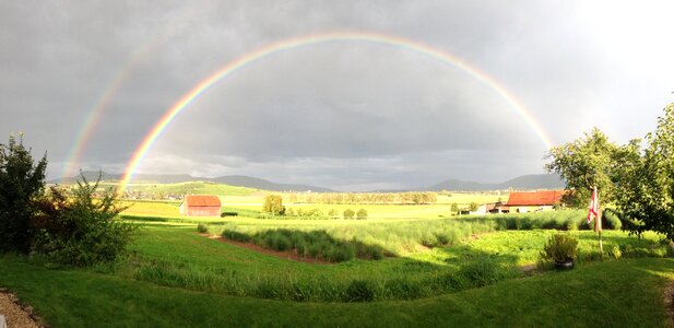 Sun rain refraction photo